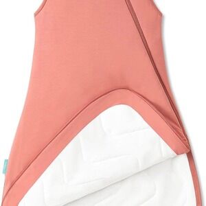 PurComfy Bamboo Viscose Sleep Sack 1.0 TOG Baby Sleeping Bag Coral Pink Medium